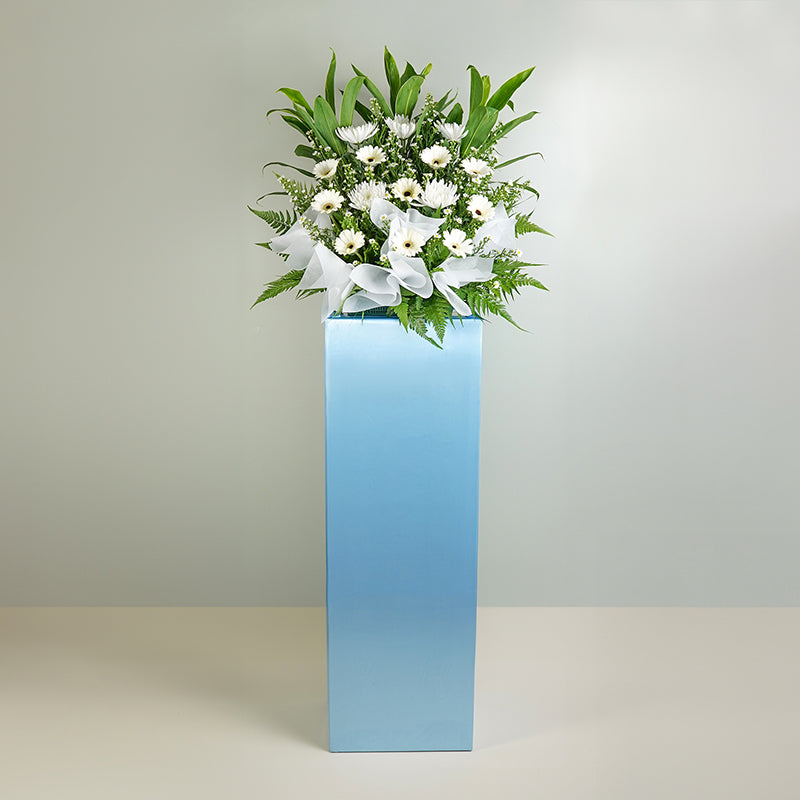 Cool Blue | Condolence Flower Stand