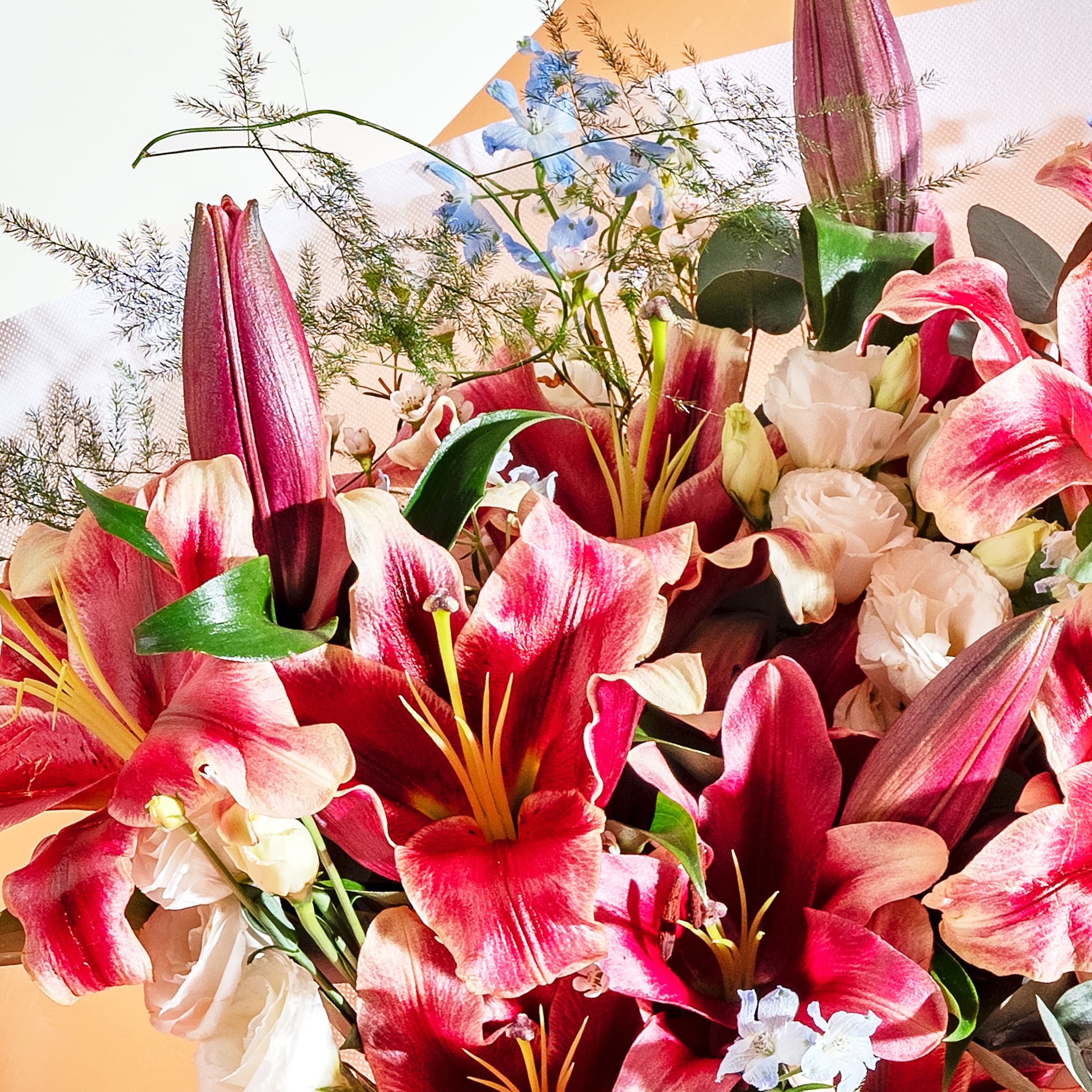 Burgundy Lilies Bouquet