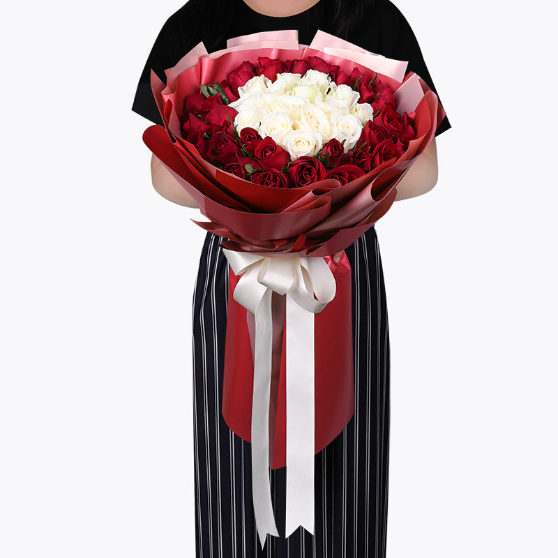 50 roses - Midnight Maroon