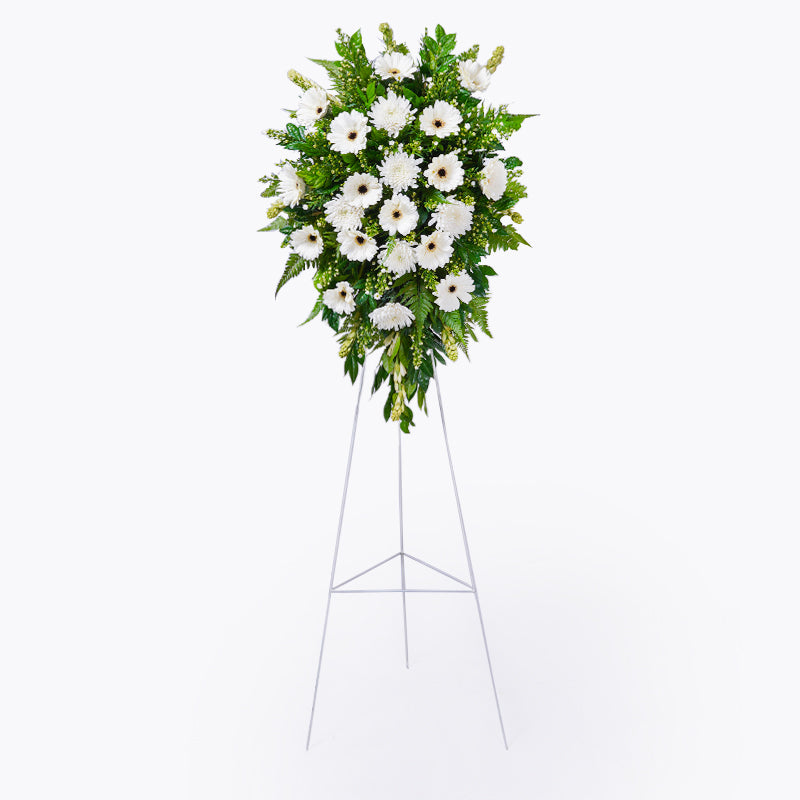 Peacefully | Condolence Flower Stand