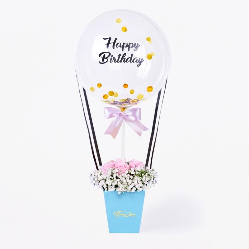 Belinda Balloon Flower Box