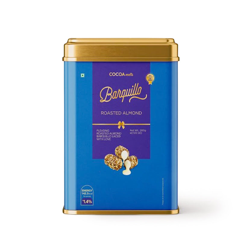 Barquillo Roasted Almond Chocolate - Tin