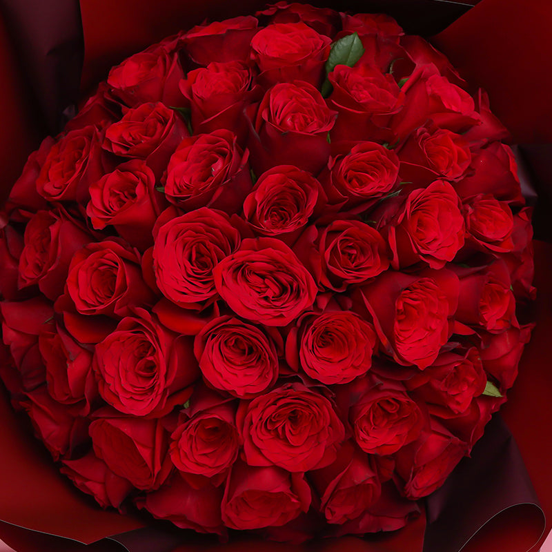 50 red roses - Scarlet Heart (MD)