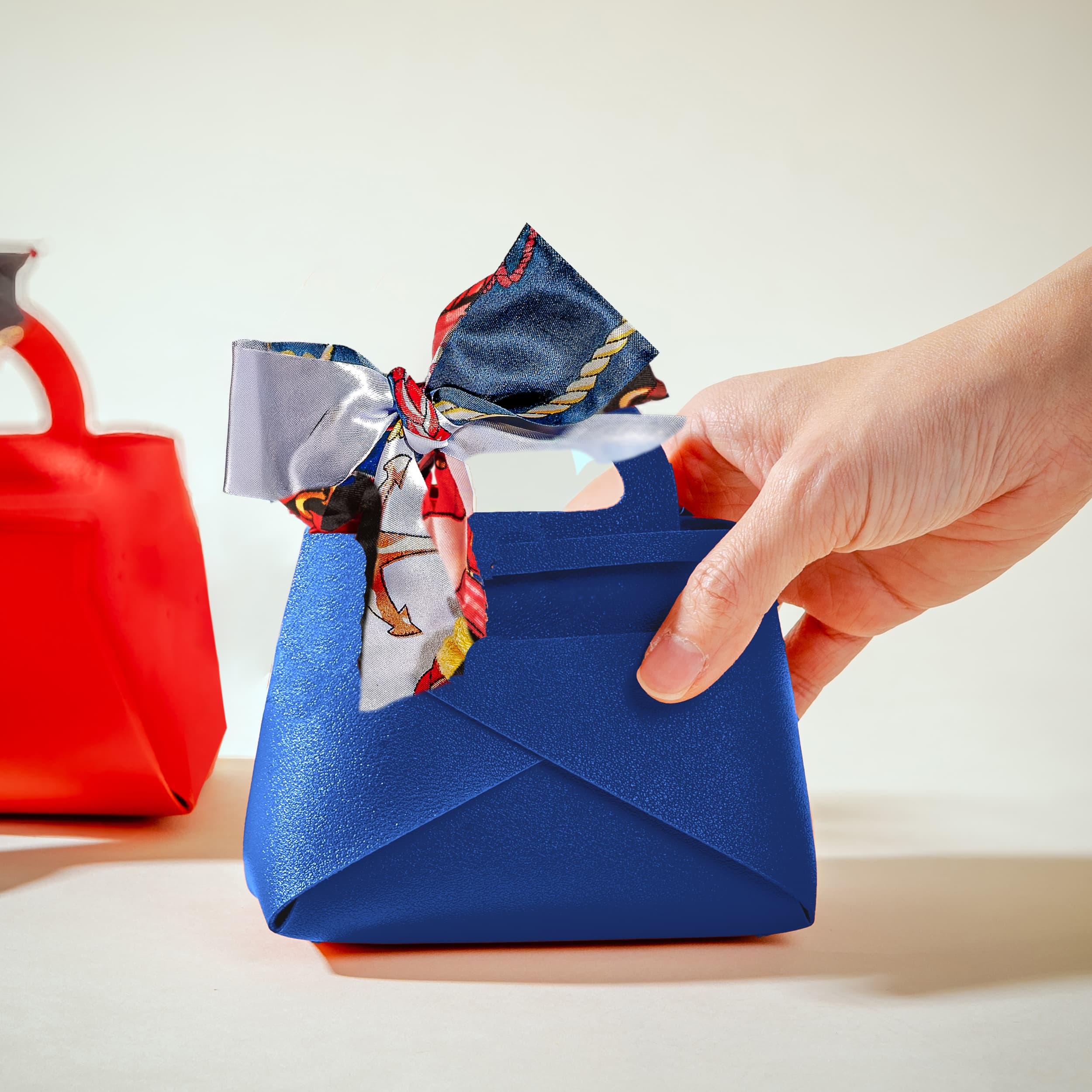 Petite Mystique Gift Set (Twilly Bag With Flowers, Chocolate & Charm)