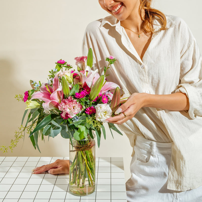 Soft Pink Lilies