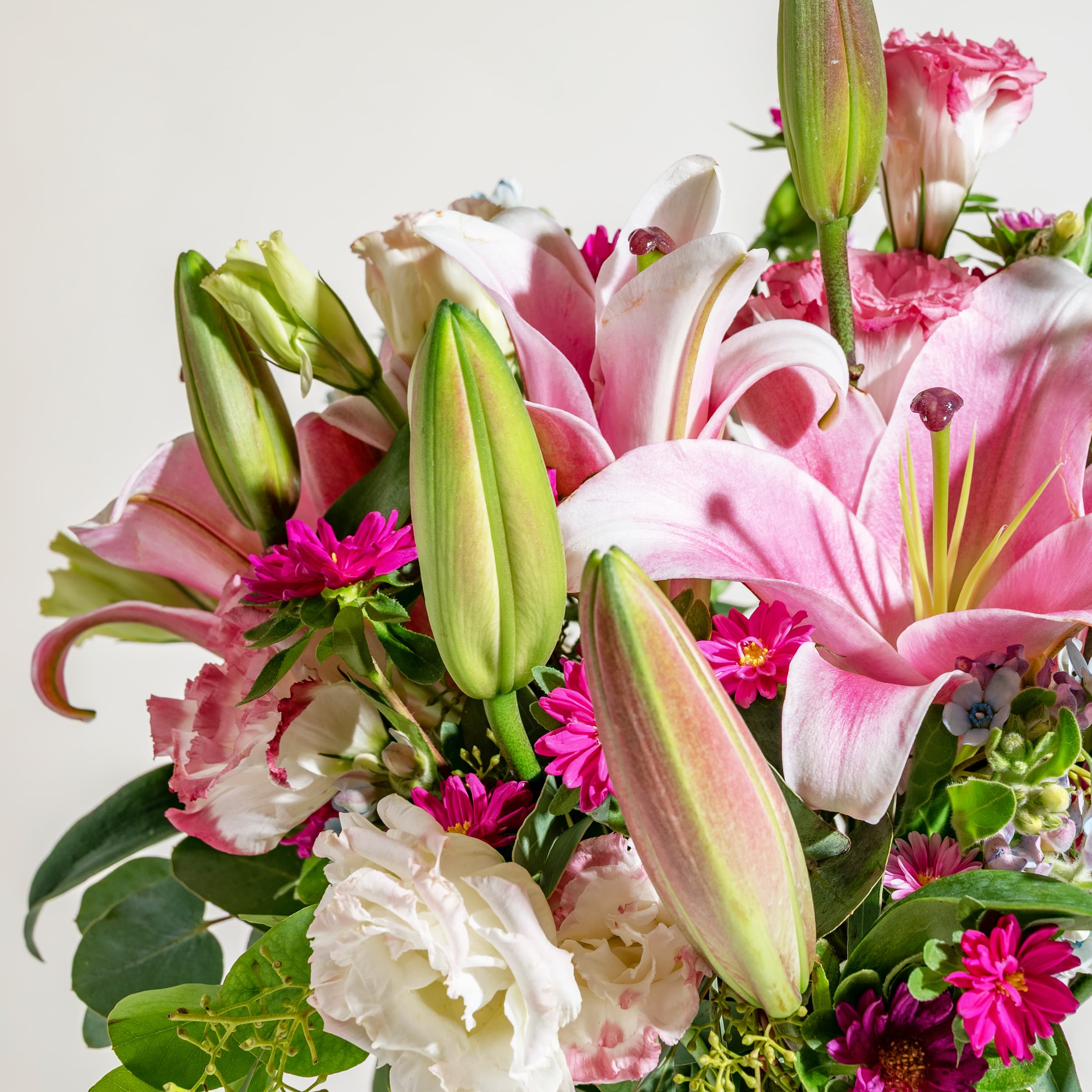 Soft Pink Lilies