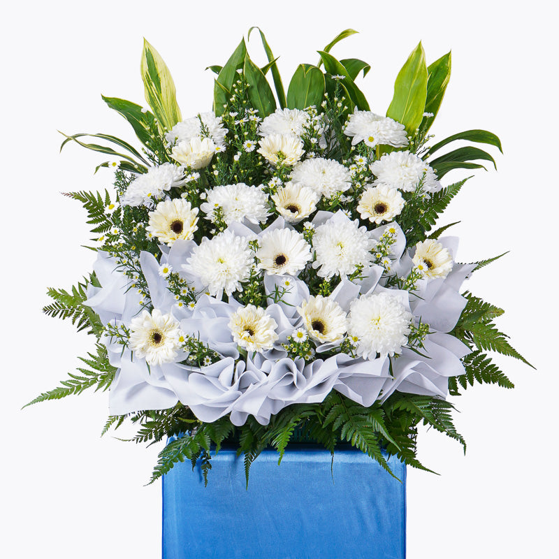 Cool Blue | Condolence Flower Stand