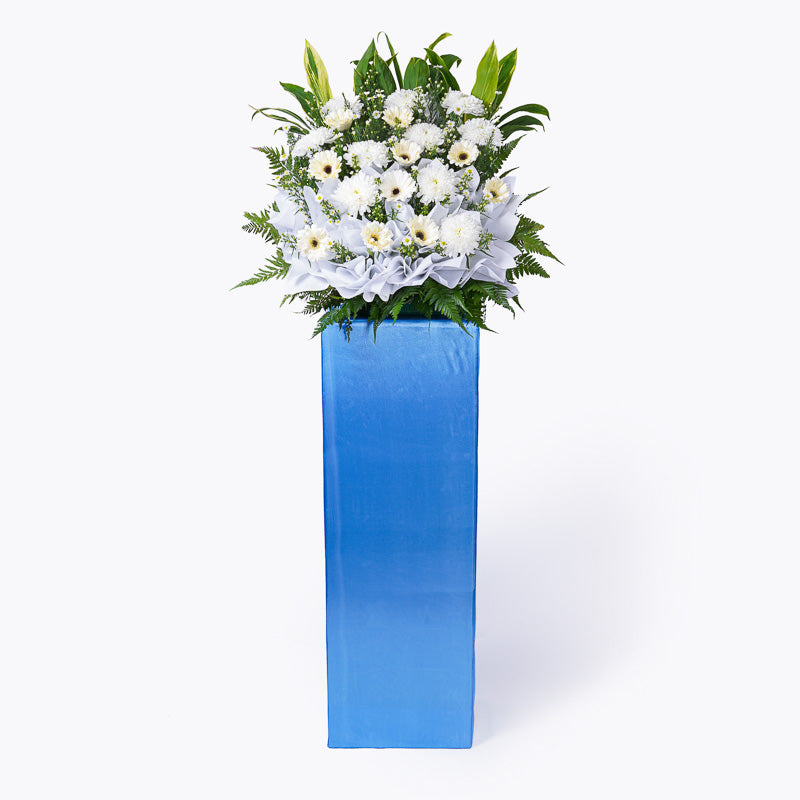 Cool Blue | Condolence Flower Stand