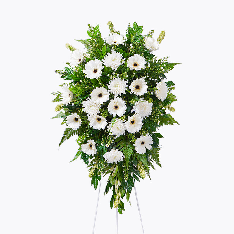 Peacefully | Condolence Flower Stand