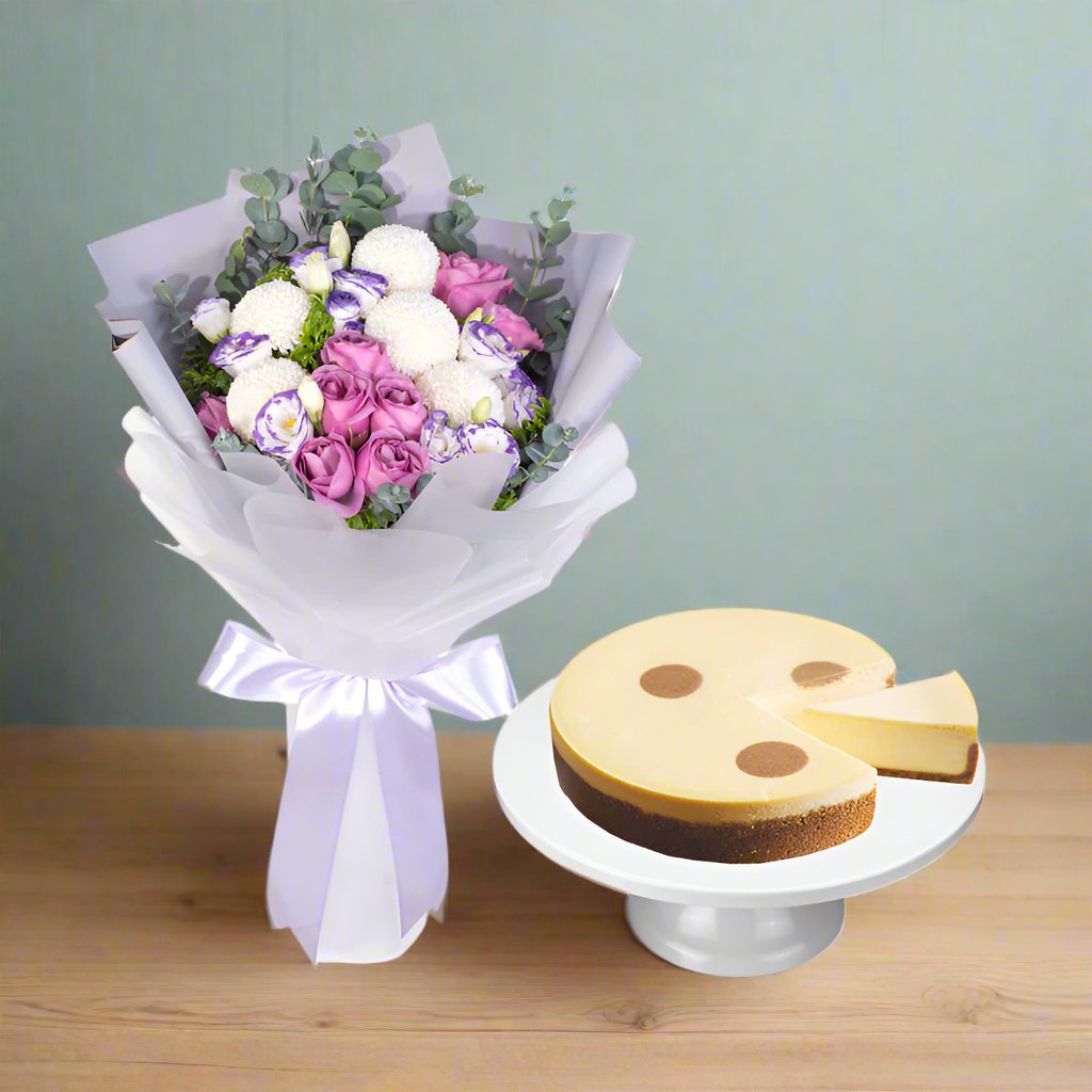 Purple Hues + Over The Moon Cheesecake